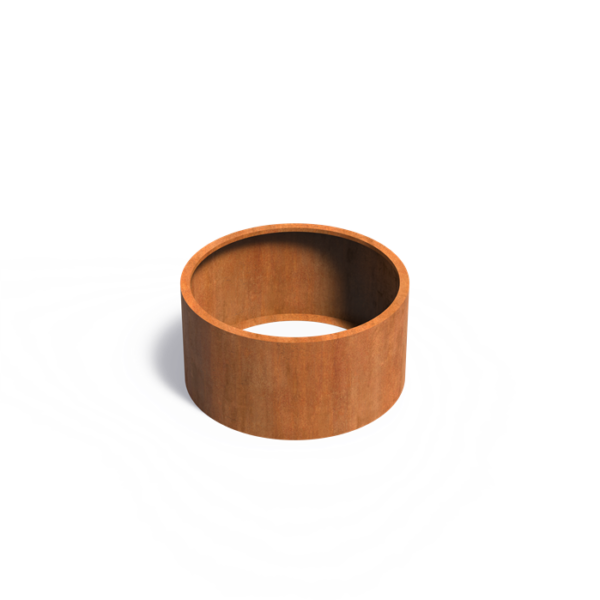 Jardinière Ronde sans Fond en Acier Corten 120xh60cm - Fusion Équilibrée de Design et de Durabilité